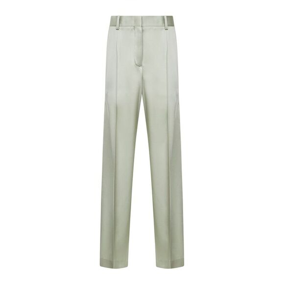 Jil Sander Women Pastel Green Envers Satin Fluid Trousers